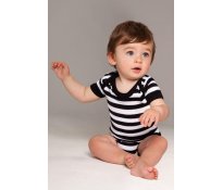 Baby Striped Short Sleeve Bodysu
